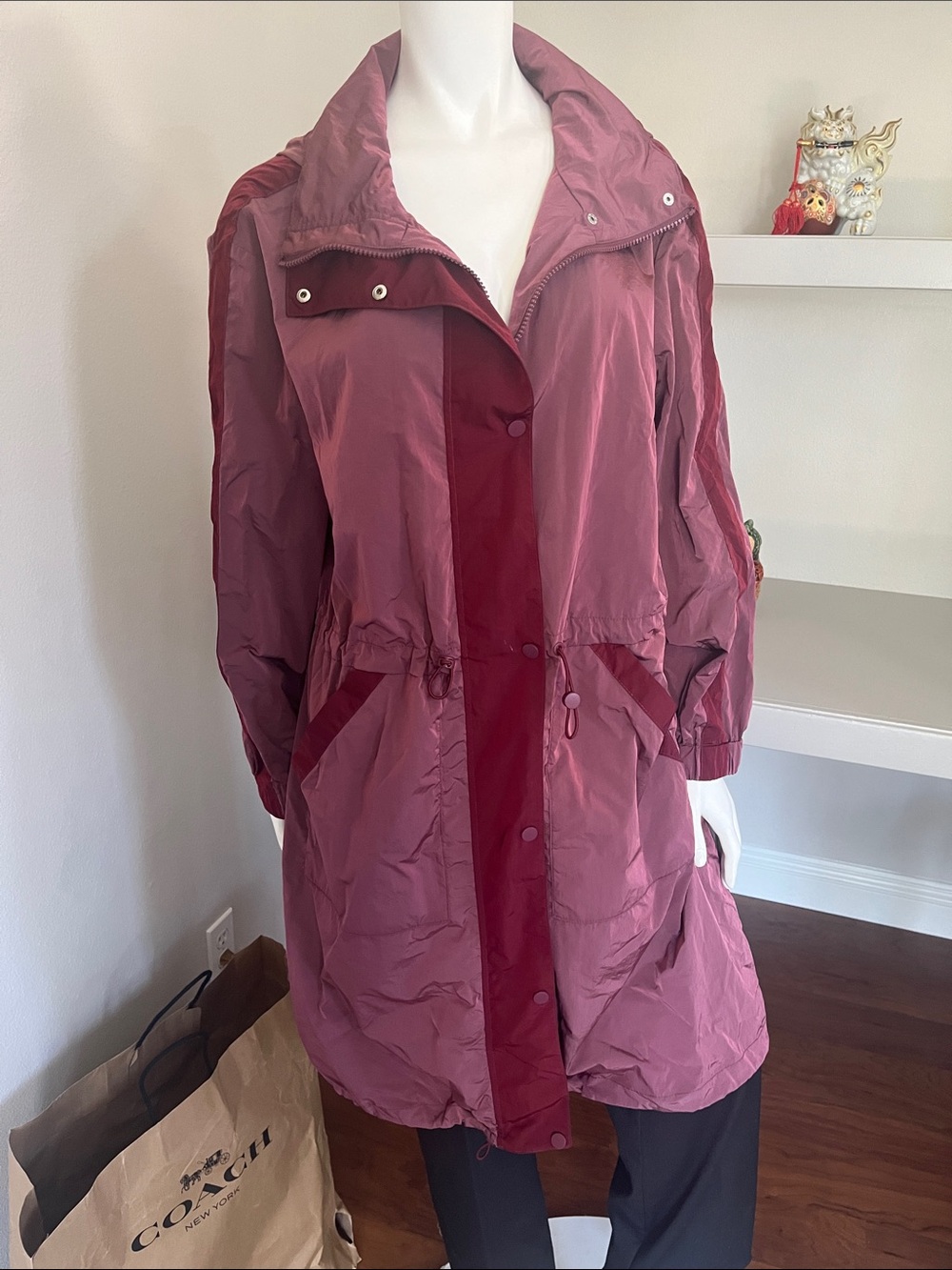 Chico's Rose-Mauve Lightweight Anorak Jacket